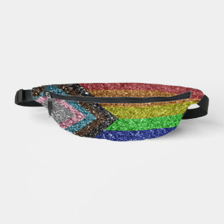 LGBT Gay Pride Rainbow Glitzer Glam Luxus Bauchtasche