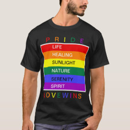 LGBT Gay Pride Rainbow Liebe gewinnt Custom T-Shirt