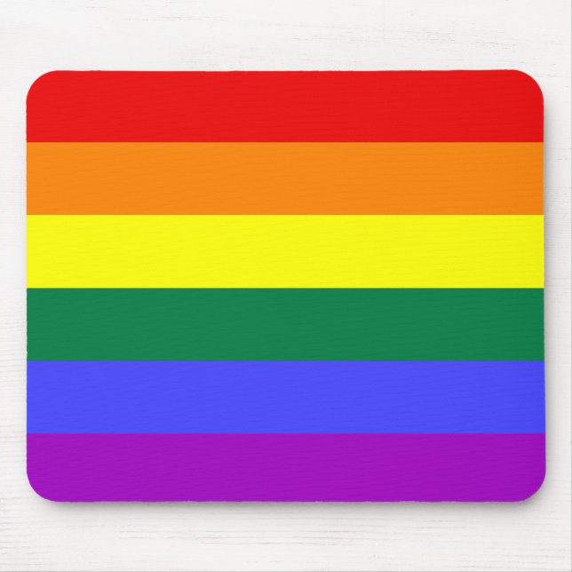 LGBT Gay Pride Rainbow Mousepad (Vorne)