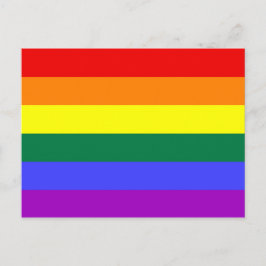 LGBT Gay Pride Rainbow Postkarte