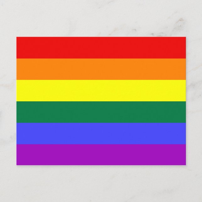 LGBT Gay Pride Rainbow Postkarte (Vorderseite)
