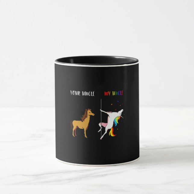 LGBT-Gay Pride-Regenbogen-Flag Eigenes Geschenk Tasse (Zentrum)