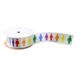 LGBT-Gay Pride-Regenbogen Satinband