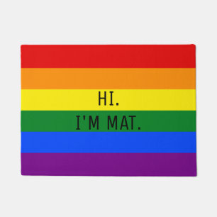 LGBT Gay Pride Regenbogenfarben Funny Eintritt Fußmatte