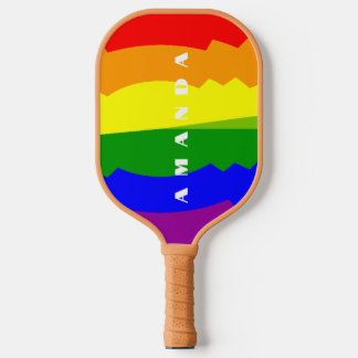 LGBT Gay Que Stolz Celebration Pickleball Schläger