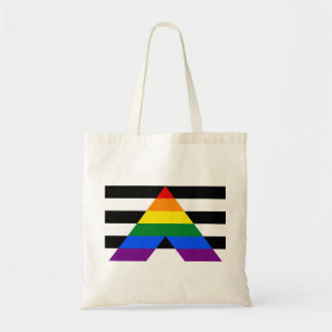 LGBT gerade Verbündetflagge Budget-Tasche Tragetasche