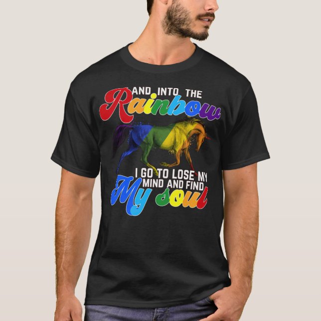 LGBT-Geschenke der Gemeinschaft und des Pride Rain T-Shirt (Vorderseite)