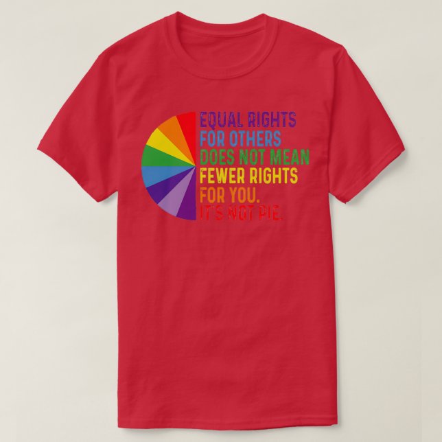 LGBT Gleichberechtigung für Minderheiten  T-Shirt (Design vorne)
