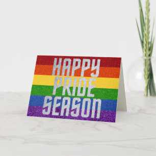 LGBT Glitzer Happy Prix Saisonkarte Karte