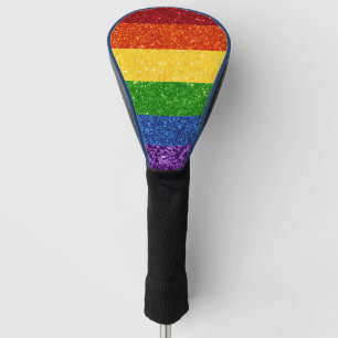 LGBT-Glitzer-Regenbogenfarben Golf Headcover