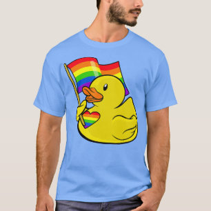 LGBT Gummi Duck Rainbow Flag Monat T-Shirt