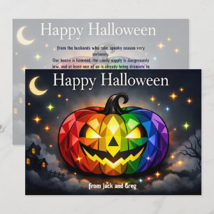 🎃🌈LGBT Halloween-Karte Einladung
