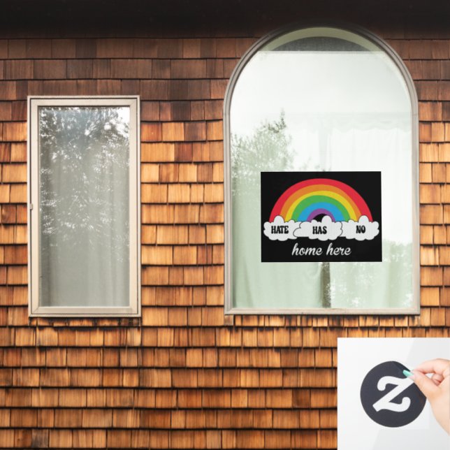 LGBT Hate hat hier keine Zuhause Fensteraufkleber (Fenster Zuhause)