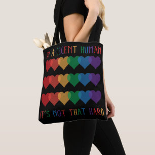 LGBT Herz Retro ein anständiger Mensch ist es nich