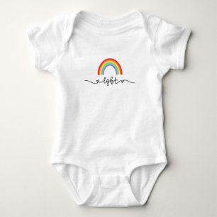 LGBT-Herzen und Regenbogen Baby Strampler