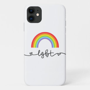 LGBT-Herzen und Regenbogen Case-Mate iPhone Hülle