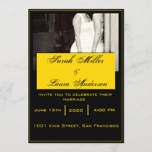 LGBT Hochzeits-Einladung Einladung