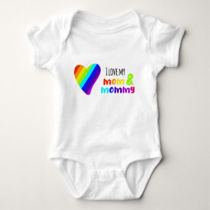 LGBT I Liebe meiner Mutter und Mama Baby Bodysuit Baby Strampler