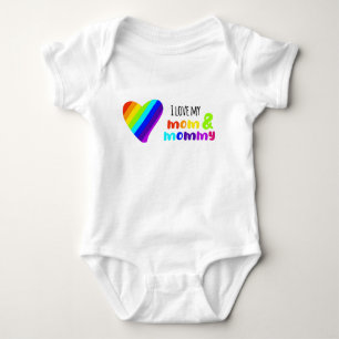 LGBT I Liebe meiner Mutter und Mama Baby Bodysuit Strampler