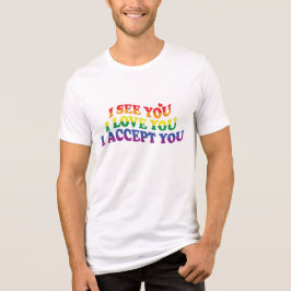 LGBT I Liebe Sie, ich akzeptiere Sie Tri-Blend Shirt