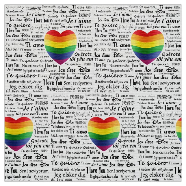 LGBT I Liebe Sie Stoff (Muster)