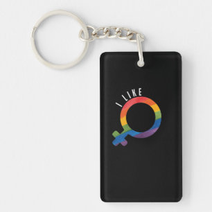 LGBT "Ich Liebe Frauen" Schlüsselanhänger