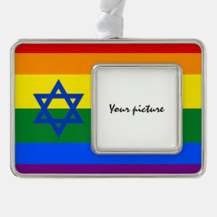 LGBT Israel Rahmen-Ornament Silber