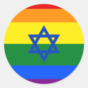 LGBT Israel Runder Aufkleber