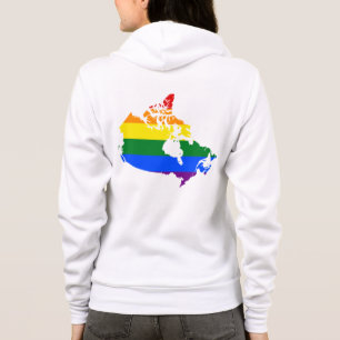 LGBT Kanadische Stolperkarte Hoodie