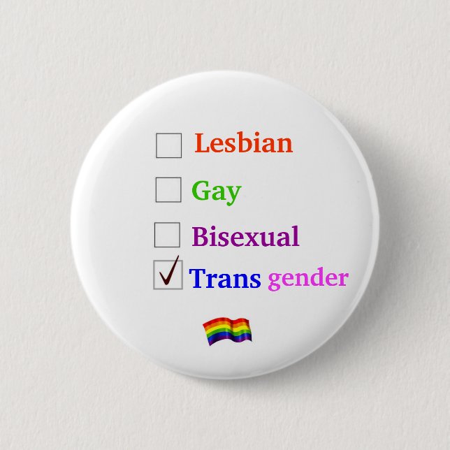 LGBT Karo-Knopf Button (Vorderseite)