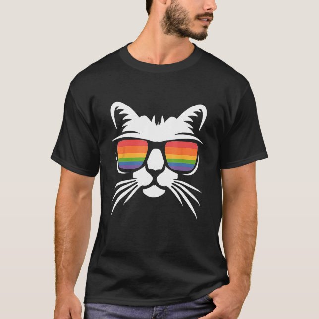 LGBT-Katze T-Shirt (Vorderseite)