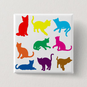 LGBT-Katzen Button