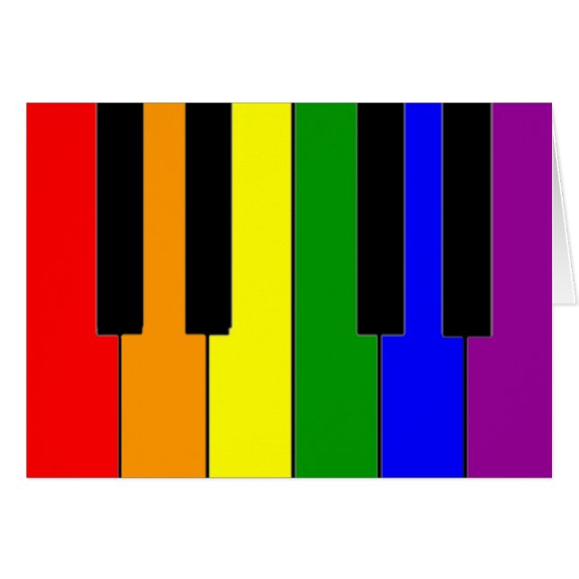 LGBT Klavier-Schlüssel (Vorderseite (Horizontal))