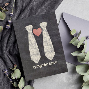 LGBT-Kopplung der Knot-Imitat-Halbpension Gay Wedd Einladung