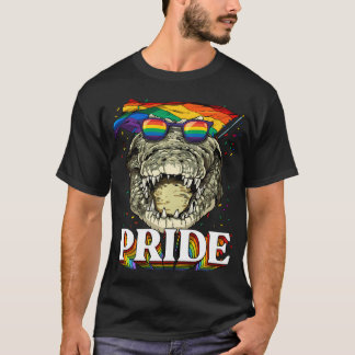 Lgbt Krokodil Gay Pride Lgbtq Regenbogenflagge T-Shirt