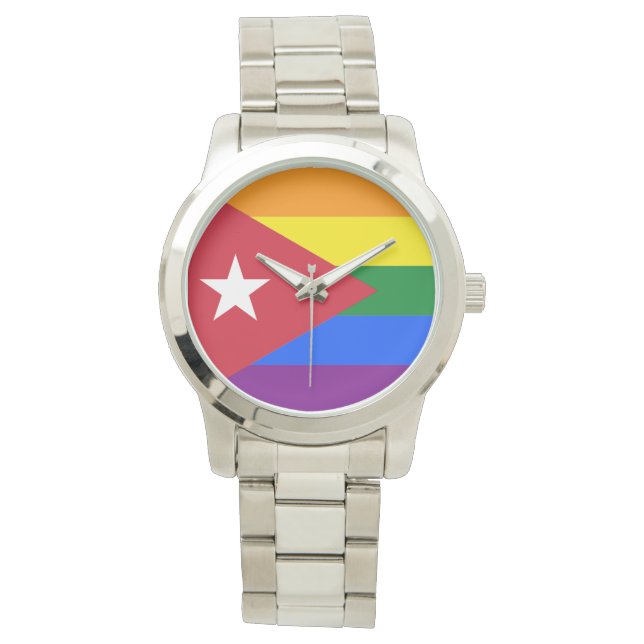 LGBT Kuba Armbanduhr (Vorderseite)