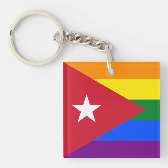 LGBT Kuba Schlüsselanhänger (Vorderseite)