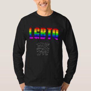 LGBT Lesbisch Schwul Bisexuell Transgender Stolz Q T-Shirt