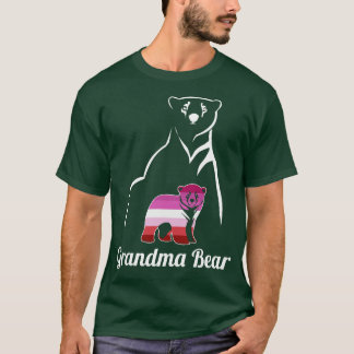 LGBT Lesbische Oma Bear Lesbisches Stolzflag Grand T-Shirt