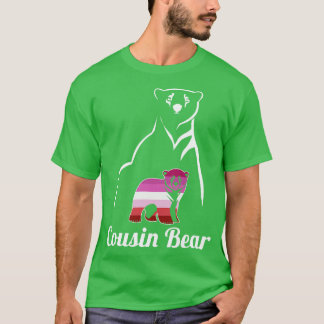 LGBT Lesbischer Cousin-Bär Lesbische Flagge T-Shirt