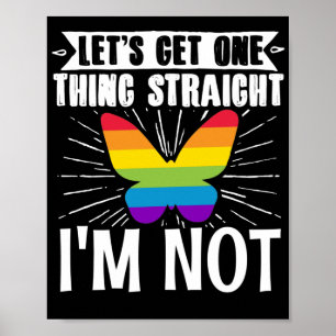 LGBT Lesbischer Gay Pride Lasse eine Sache Poster