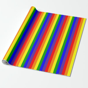 LGBT Lesbischer Gay Pride Rainbow Vertikal Geschenkpapier