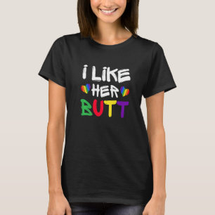 LGBT Lesbisches Matching-Paar Kompliment Ich mag i T-Shirt