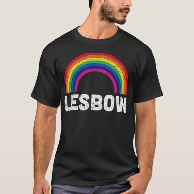 LGBT Lesbow Rainbow Lesbian Pride Liebe Gift T -st T-Shirt (Vorderseite)