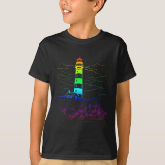 Lgbt Leuchtturm Homosexuelles Bootfahren am Meer R T-Shirt