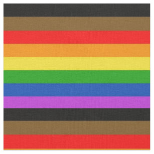 LGBT-Leute mit farbiger inklusiver Regenbogenflagg Stoff
