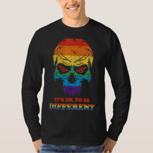 Lgbt Lgbtq Ally Pride Colors Rainbow Retro Vintag T-Shirt