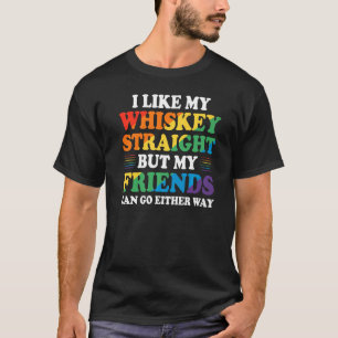 Lgbt Lgbtq Ally Pride Colors Rainbow Retro Vintag T-Shirt