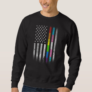 LGBT LGBTQ (American Flag Rainbow Homosexuelle Rig Sweatshirt