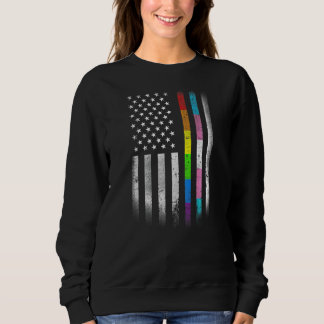 LGBT LGBTQ (American Flag Rainbow Homosexuelle Rig Sweatshirt